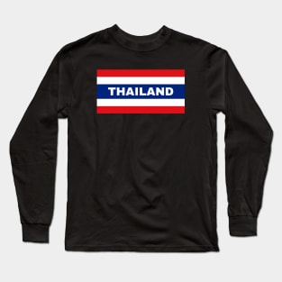 Thailand in Thai Flag Long Sleeve T-Shirt